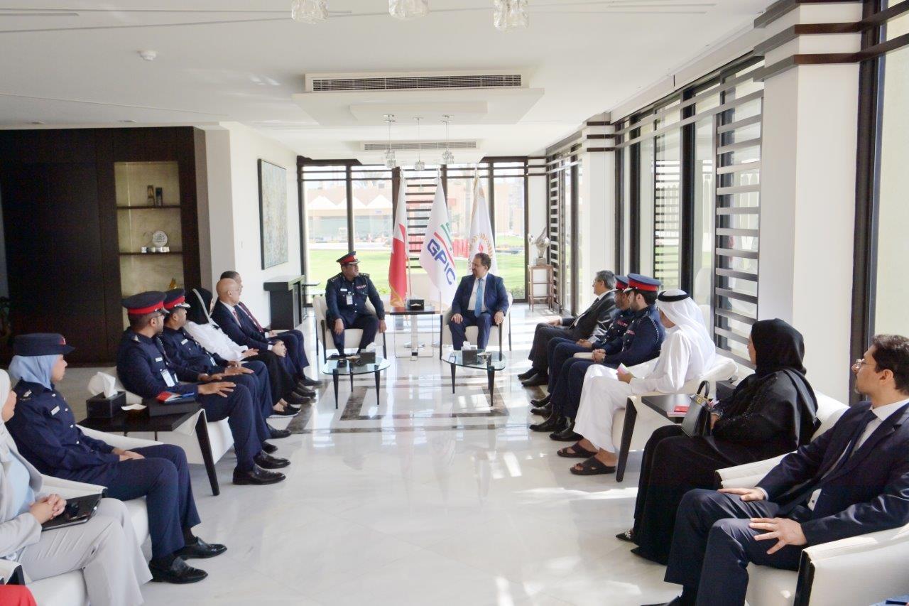 المفتشية العامة تقوم بزيارة إلى شركة الخليج لصناعة البتروكيماويات للاطلاع على الخبرات ومعايير الجودة<